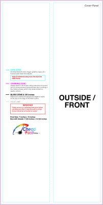 Brochure 7inx14in Vertical Halffold Outside