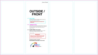 Brochure 9inx16in Reverse Parallelfold Outside