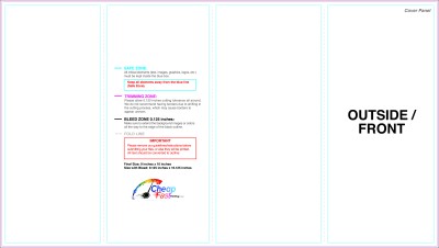 Brochure 9inx16in Rollfold Outside