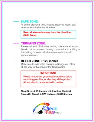 Color Copy 4.25inx5.5in V Download Template Guideline - Color Copies