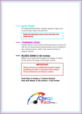 Color Copy 5inx7in V Download Template Guideline - Color Copies