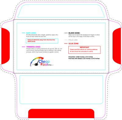 Envelope 3.625inx6.5in Remittance Short Flap Outside