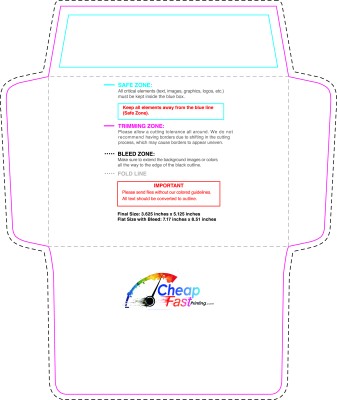 Envelope 3.625x5.125 Invitation Inside