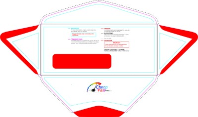 Envelope 3.875inx8.875in Window Outside