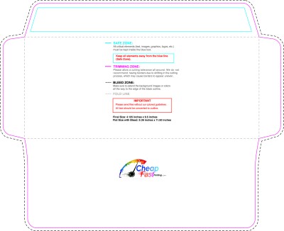 Envelope 4.125inx9.5in Universal Inside