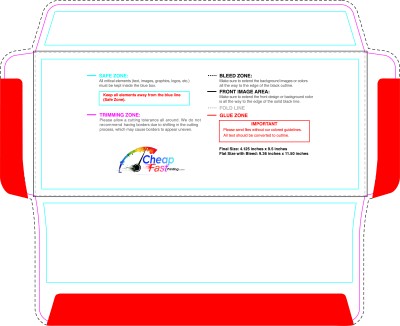 Envelope 4.125inx9.5in Universal Outside