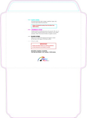 Envelope 9inx12in Booklet Inside