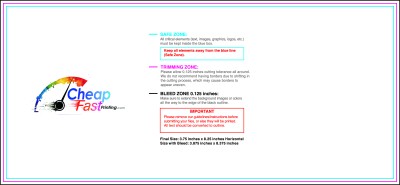 Flyer 3.75inx8.25in H Download Template Guideline - Flyers