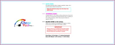 Flyer 4.25inx11in H Download Template Guideline - Flyers