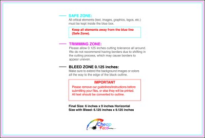 Flyer 6inx9in H Download Template Guideline - Flyers