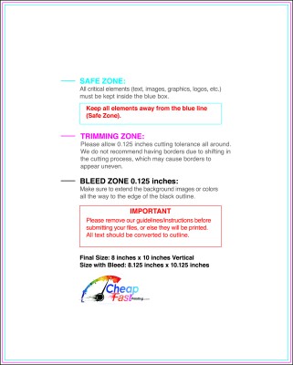 Flyer 8inx10in V Download Template Guideline - Flyers