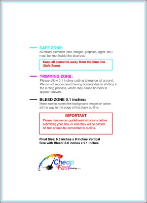 Postcard 6.5inx9in V