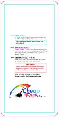 Postcard 3inx6in V Round