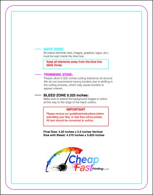 Postcard 4.25inx5.5in V Round