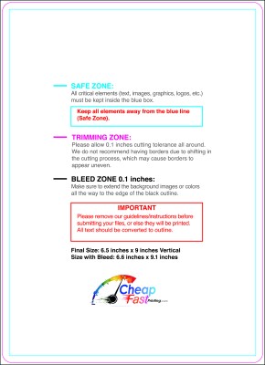 Postcard 6.5inx9in V Round