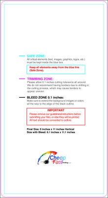 Postcard 6inx11in V Round