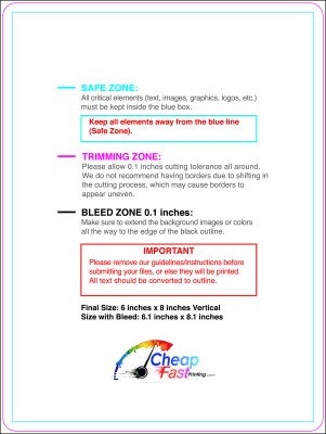 Postcard 6inx8in V Round