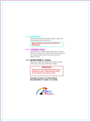 Postcard 9inx12in V Round