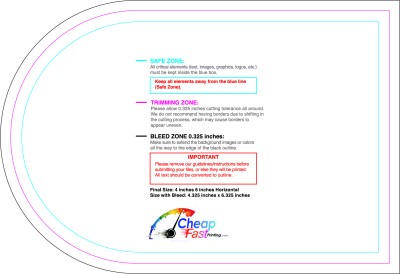 Sticker 4inx6in H Half Circle Back