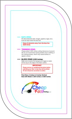 Sticker 2inx3.5in V Leaf Front