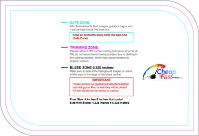 Sticker 4inx6in H Leaf Back