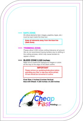 Sticker 4inx6in V Leaf Back