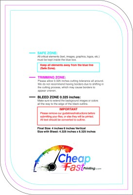 Sticker 4inx6in V Leaf Front