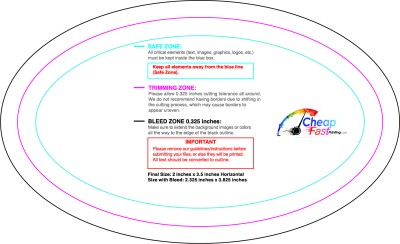 Sticker 2inx3.5in H Oval