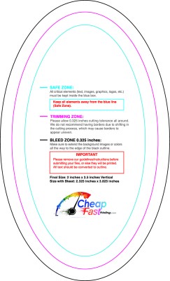 Sticker 2inx3.5in V Oval