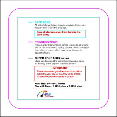 Sticker 2in Square Round