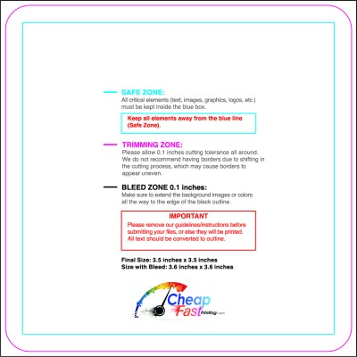 Sticker 3.5inx3.5in Round