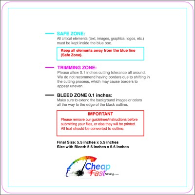 Sticker 5.5inx5.5in Round