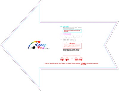 Yardsign Arrow 18inx24in L