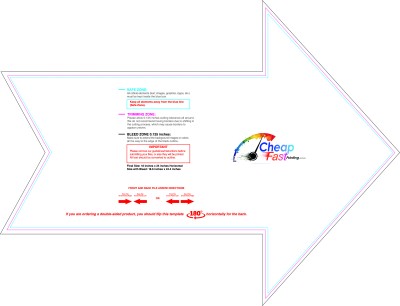 Yardsign Arrow 18inx24in R