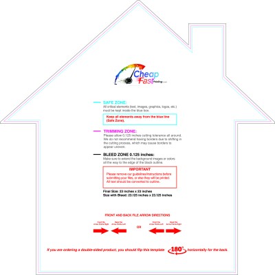 Yardsign House 23inx23in R