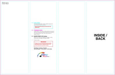 Brochure 11inx17in Accordion Inside guideline preview