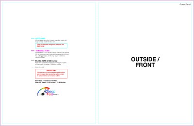 Brochure 11inx17in Halffold Outside guideline preview