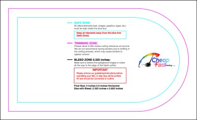 Template 2x3.5 Half Circle Face guideline preview