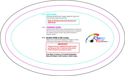 Template 2x3.5 Oval guideline preview