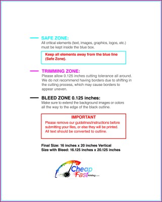 Posterwide 16inx20in V guideline preview